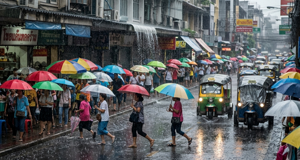 คนกรุงเตรียมร่มด่วน! กทม.คาดฝนถล่มทั่วเมือง 60% ตกหนักบางจุด เฝ้าระวังน้ำรอระบาย