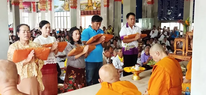 ขบวนการสหกรณ์นครศรีฯ ร่วมทอดกฐินสามัคคี สมทบทุนสร้างกำแพงวัดทุ่งควาย