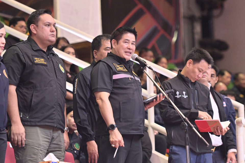“ธรรมนัส–อรรถกร” ปลุกพลังซีเกมส์ 2025 ตรวจความพร้อมตะกร้อนครปฐม ย้ำชมฟรีทุกที่นั่ง มั่นใจทัพไทยคว้า 11 ทอง