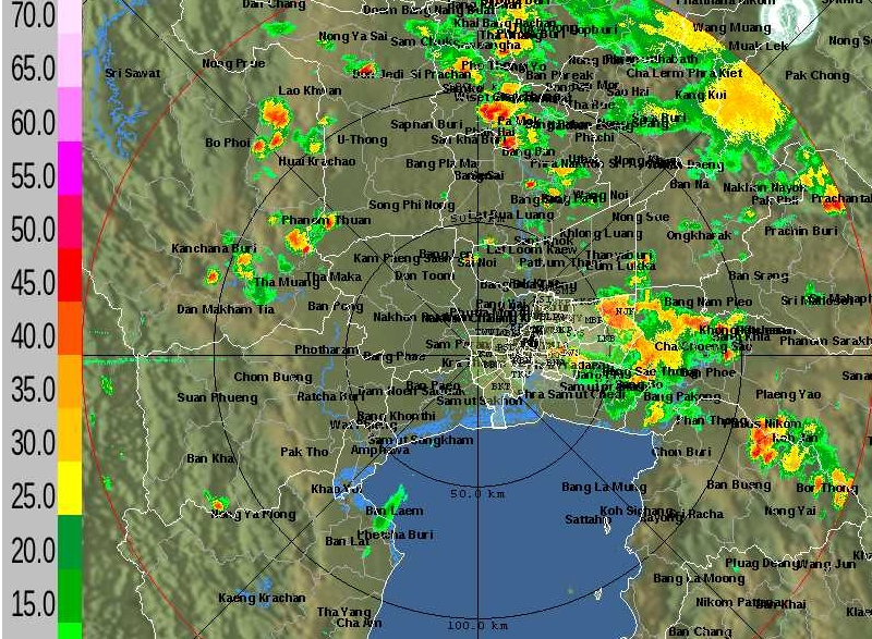 ฝนมาแล้ว! ตกเล็กน้อยถึงปานกลาง                                    ฝั่งตอ.กทม.-ด้านเหนือกระจายหลายเขต   