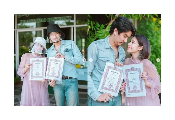 'ดีเจแมน-ใบเตย' จดทะเบียนสมรสยุคโควิด