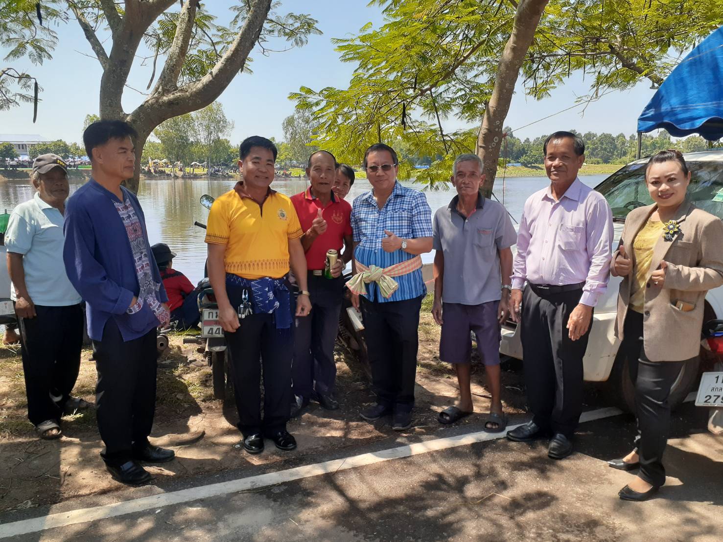 เทศบาลตำบลเหล่าปอแดงผนึกประชาชนในพื้นที่สืบสานประเพณีแข่งเรือยาวท้องถิ่นประจำปี 2567 
