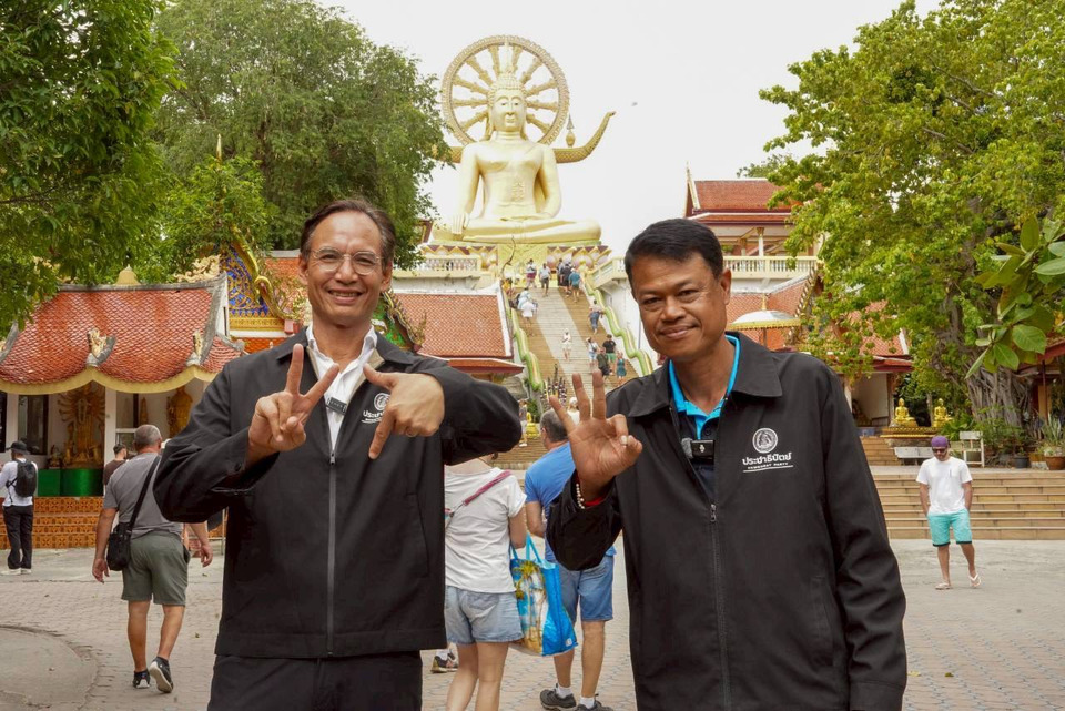“กรณ์” ยกพลขึ้นเกาะสมุย ปลุก "พลังคนใต้" ชาวบ้านต้อนรับล้น ยัน "สะพานสมุย’ โครงสร้างอนาคต ปชป.ทำจริง