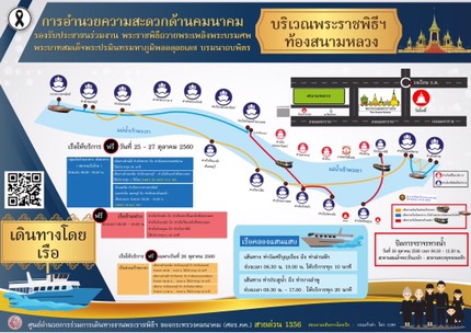 "เจ้าท่า" ปิดแม่น้ำเจ้าพระยา 26 ต.ค. เพื่อเตรียมความพร้อมงานพระราชพิธีถวายพระเพลิงพระบรมศพฯ ร.9