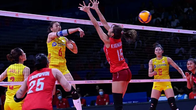 สุดมันส์!!นักตบลูกยางสาวไทย อัด นักตบลูกยางสาวแดนมังกร 3-2 เซ็ต ศึกเนชั่นส์ลีก 2022
