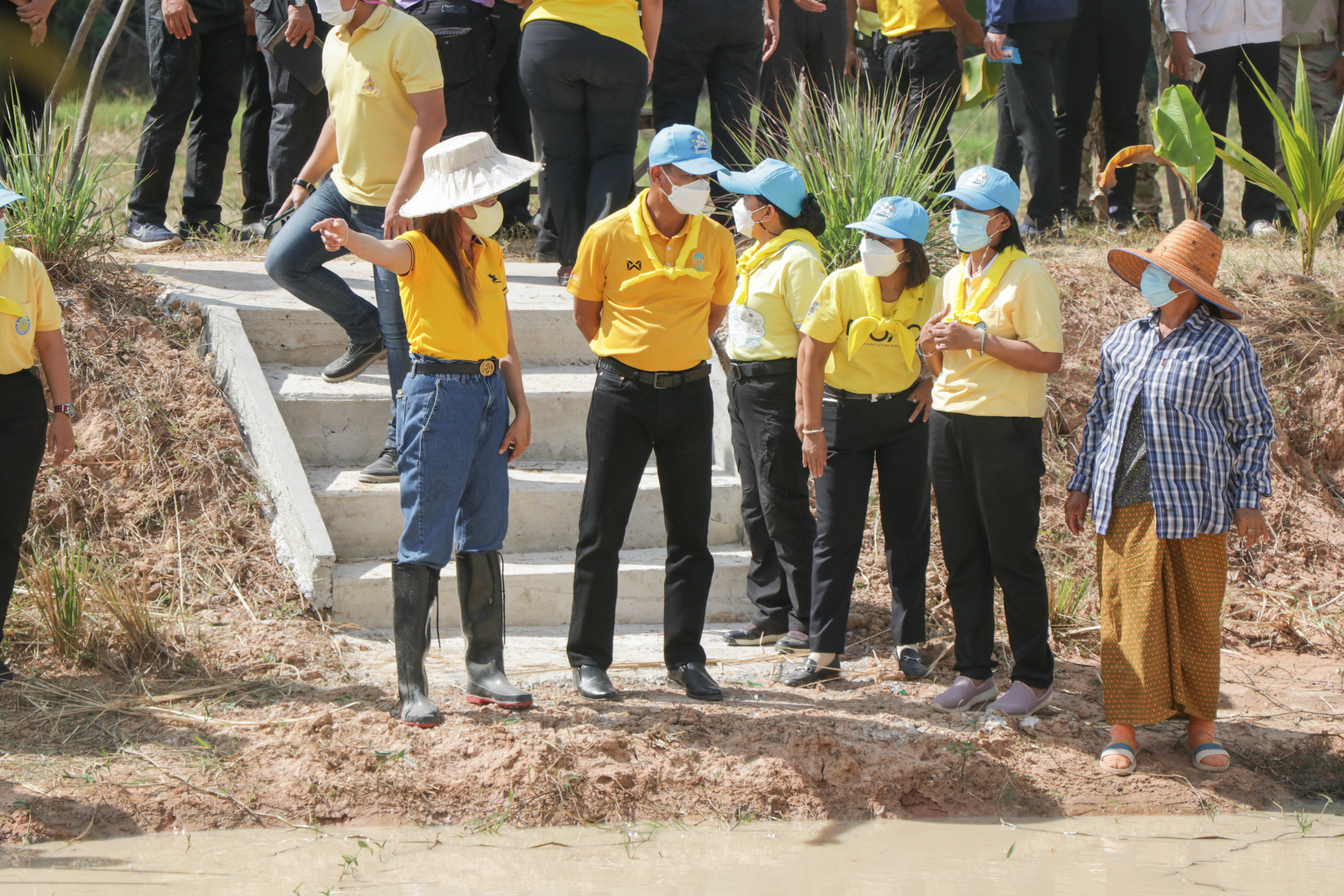 อาสาสระแก้วร่วมพัฒนาแปลงต้นแบบ 1 ตำบล 1 กลุ่มเกษตรทฤษฎีใหม่ ในพื้นที่อำเภอโคกสูง