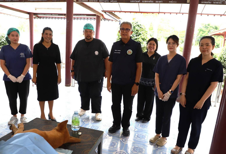 อบต.นรสิงห์ หนุนทำหมันสุนัข-แมว เดินหน้าลดสัตว์จรจัด สร้างชุมชนปลอดภัย 