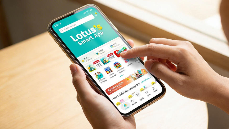 โลตัสโกย 30 ล้านออเดอร์ออนไลน์ ดัน Lotus’s Smart App ยืนหนึ่ง Grocery On-Demand
