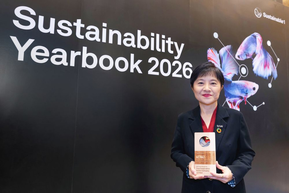 ทรูฯ ย้ำองค์กรไทยที่ยั่งยืนสุดของโลก 8 ปีซ้อน การันตี Top 1% ของบริษัทใน S&P Global Sustainability Yearbook 2026 
