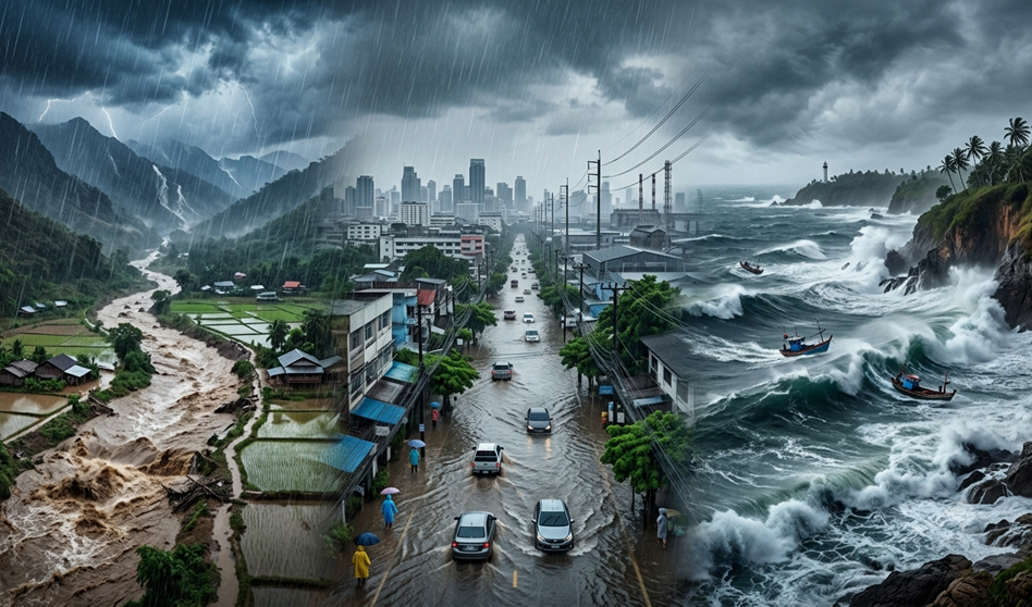 ทะเลคลื่นยักษ์ทะลุ 3 เมตร! กรมอุตุฯ เตือนภัยระดับสีแดง "ฝนตกหนักมาก" 29 ก.ค. - 4 ส.ค.นี้ เสี่ยงน้ำป่า-น้ำท่วมฉับพลัน