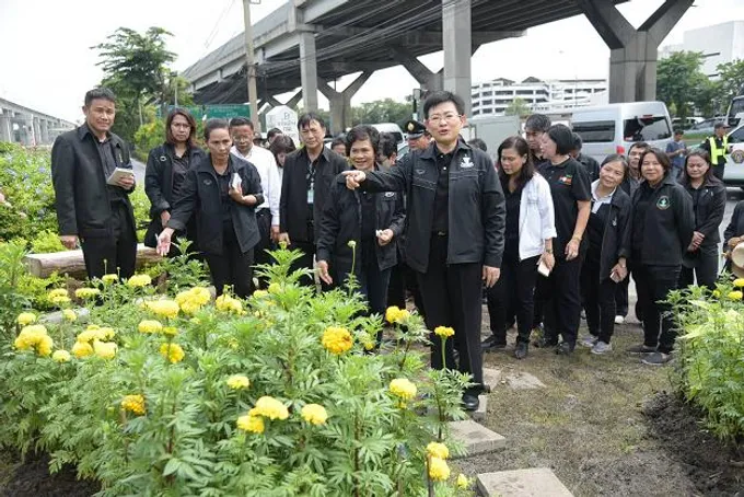 กทม.เร่งปรับภูมิทัศน์ ถ.วิภาวดีฯ รับพระราชอาคันตุกะร่วมงานพระราชพิธี