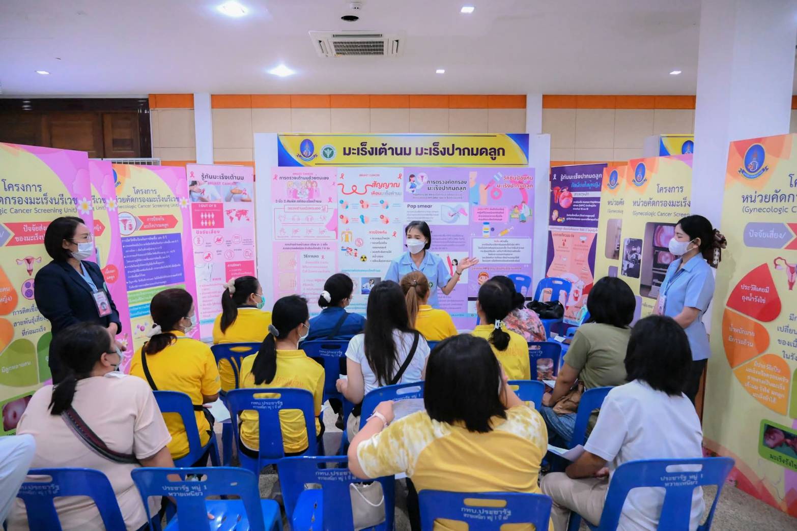 สธ.กาญจนบุรีร่วมโครงการคัดกรองมะเร็งเต้านมด้วย Mammogram สำหรับสตรีกลุ่มเสี่ยงทั่วประเทศ