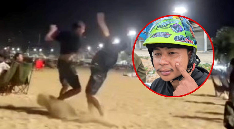 เดือดหาดพัทยา! หนุ่มไทยเตือน นทท.ต่างชาติสูบกัญชาริมหาด กลับถูกทำร้ายอ้างเป็นนักมวย