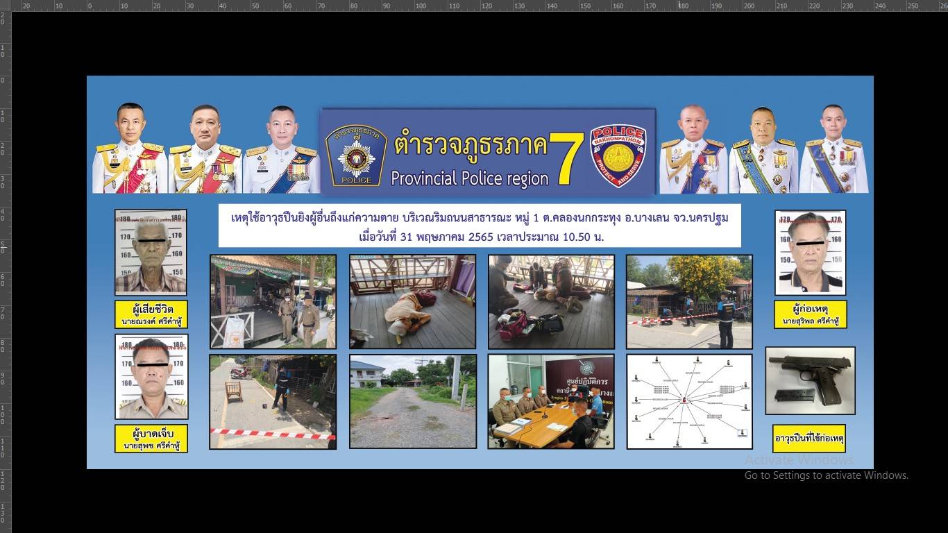 ปิดคดีอดีตผู้ใหญ่บ้านกราดยิงพี่ชายดับ หลานชายสาหัส ปมแค้นปิดถนนเข้าบ้าน 