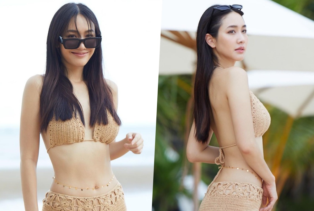 สวยแบบตะโกน 'มินพีชญา' อวดหุ่นสับในชุดว่ายน้ำแบบถัก