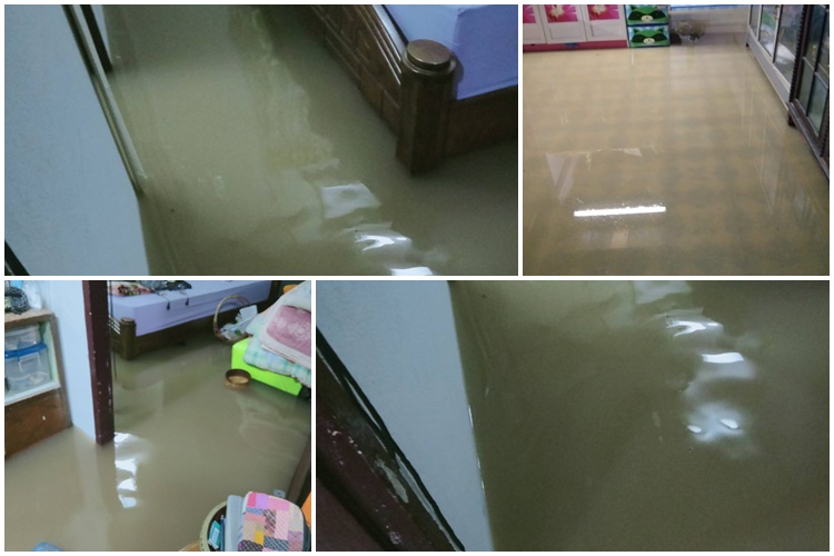ขอนแก่น ฝนตกหนักที่มัญจาคีรี น้ำขังรอการระบายทะลักเข้าท่วมบ้านเรือน ปชช.