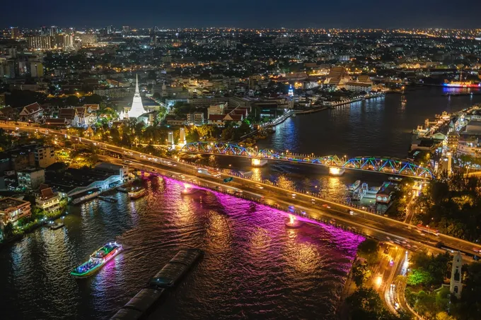 ทช.ร่วมเฉลิมพระเกียรติ เปิดไฟประดับสะพานข้ามแม่น้ำเจ้าพระยา 12 แห่ง เฉลิมพระชนมพรรษาพระบาทสมเด็จฯ ร.10