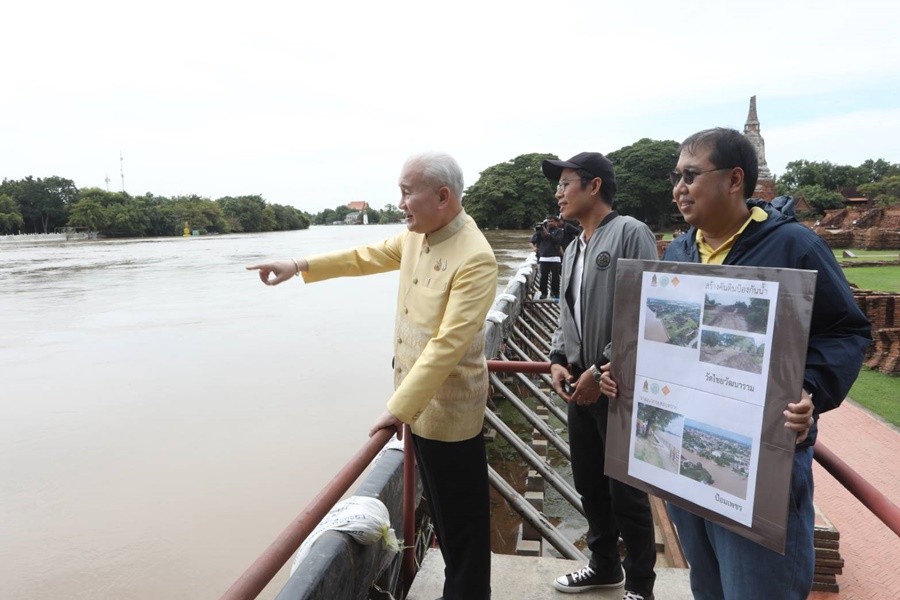 กรมศิลป์ติดตามใกล้ชิดพร้อมป้องกันน้ำท่วมโบราณสถานอยุธยา