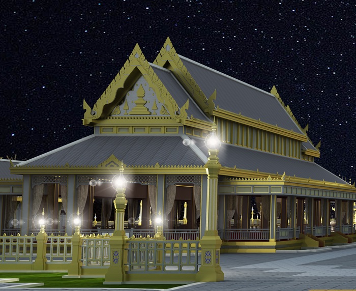 ปั้นพระโพธิสัตว์ส่งเสด็จร.9สวรรค์ชั้นดุสิต
