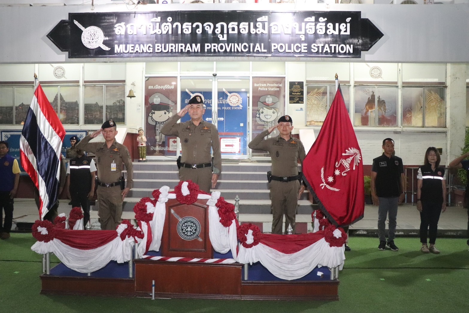 ผู้การบุรีรัมย์ตรวจสถานบริการ สถานที่มีลักษณะคล้ายสถานบริการช่วงสงกรานต์