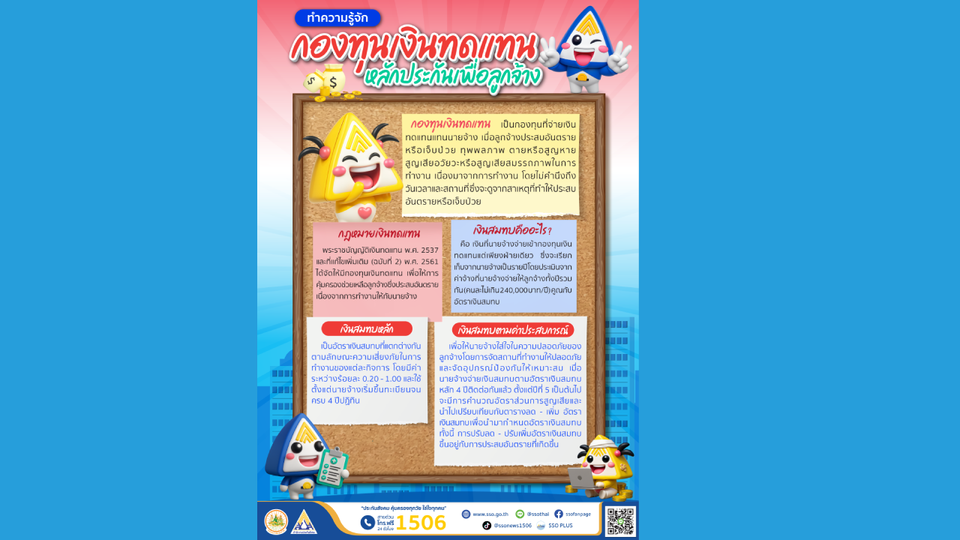 กองทุนเงินทดแทน หลักประกันเพื่อลูกจ้าง 