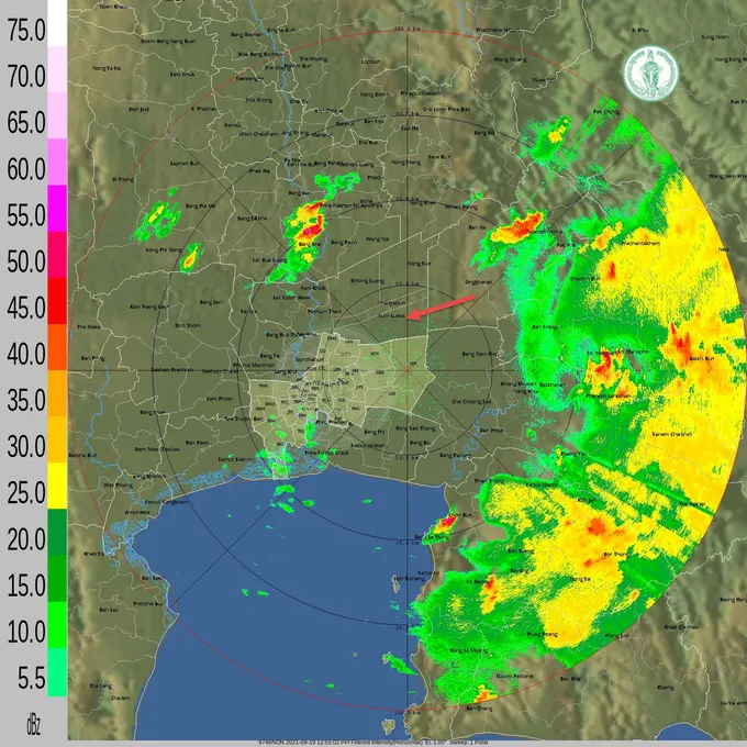 มาแล้ว!ฝนกลุ่มยักษ์กรีฑาทัพเข้ากรุง รับคาร์ม็อบ  โซนตอ.เจอก่อน 