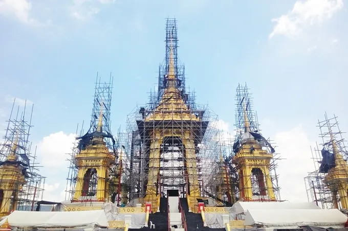 สีในสถาปัตยกรรมพระเมรุมาศรัชกาลที่9