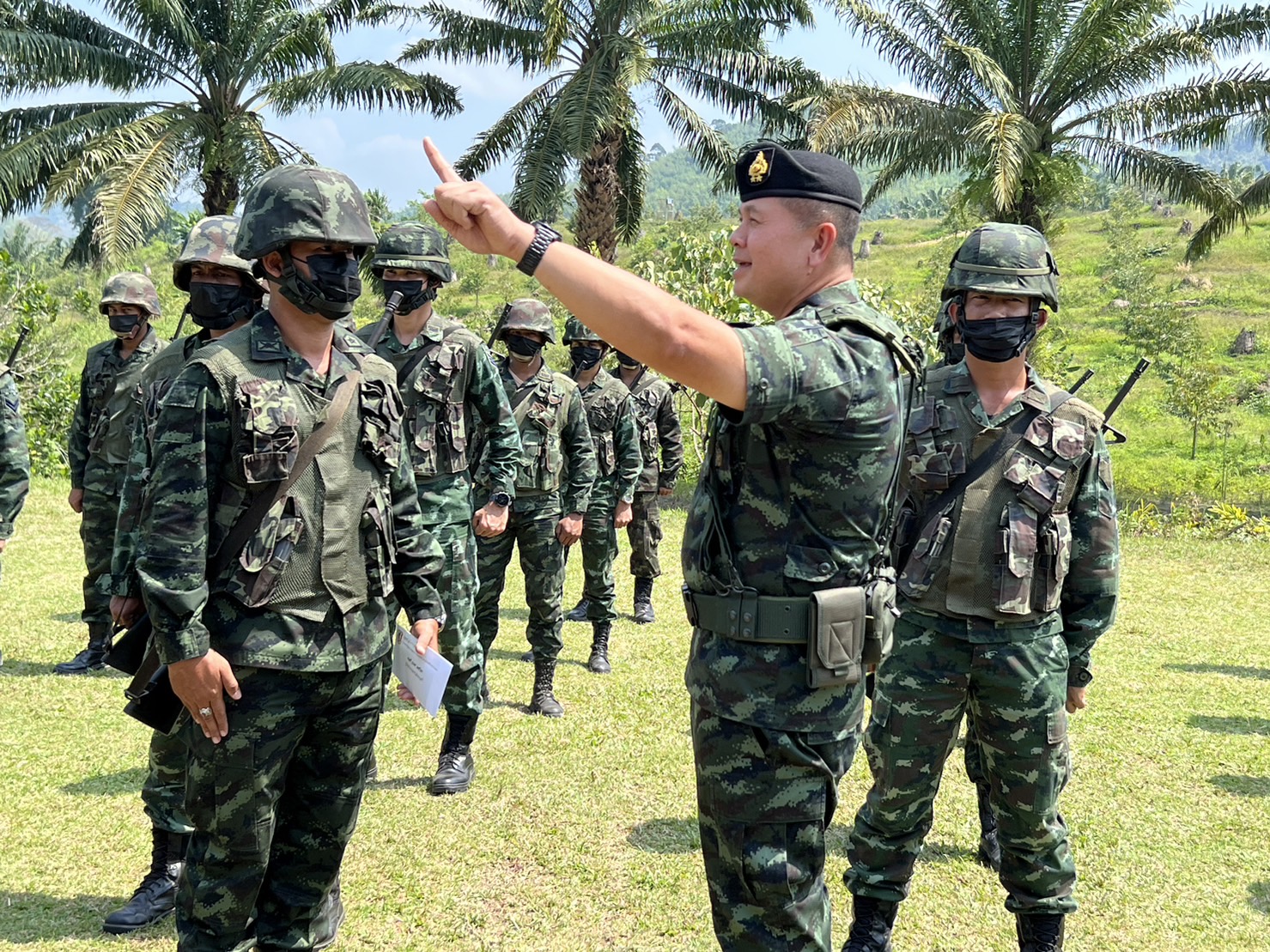 ผู้บัญชาการกองกำลังเทพสตรีติดตามสถานการณ์ชายแดนไทย–เมียนมาฝั่งระนองเตรียมพร้อม 24 ชม. 