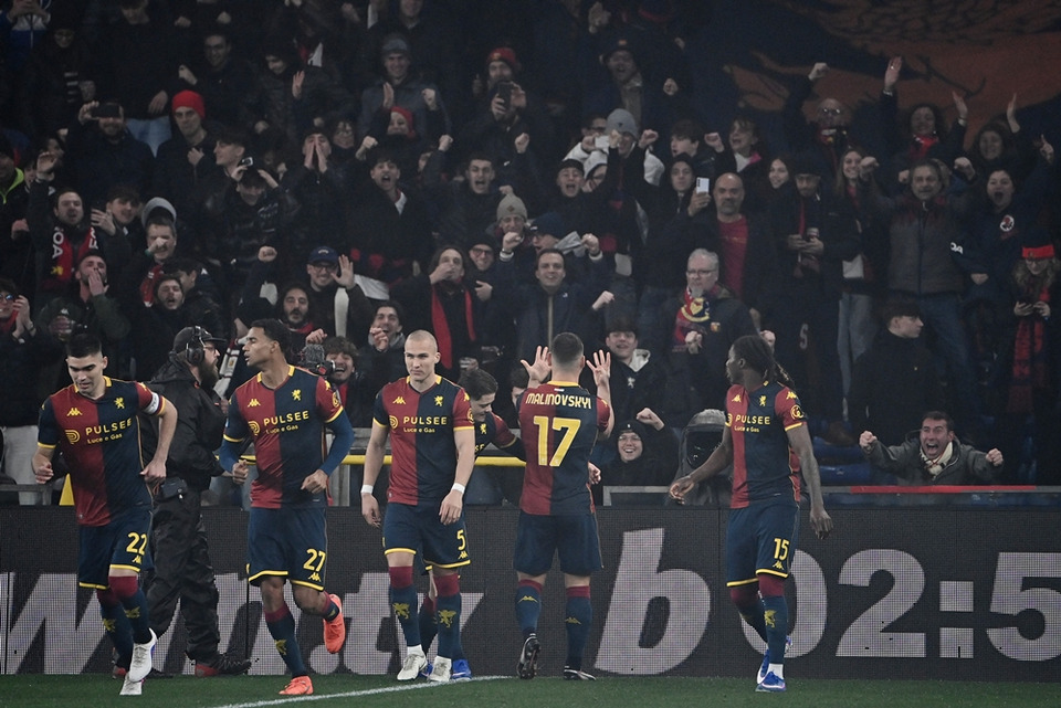 "เจนัว" หนีตาย! เปิดรังเฉือนชนะ "โรม่า" 2-1 ศึกกัลโช่ เซเรีย อา 