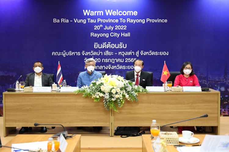 คณะผู้บริหารจังหวัดบ่าเหรี่ยะ – หวุงเต่า ประเทศเวียดนาม เข้าพบผู้ว่าราชการจังหวัดระยอง หารือความร่วมมือทางเศรษฐกิจ