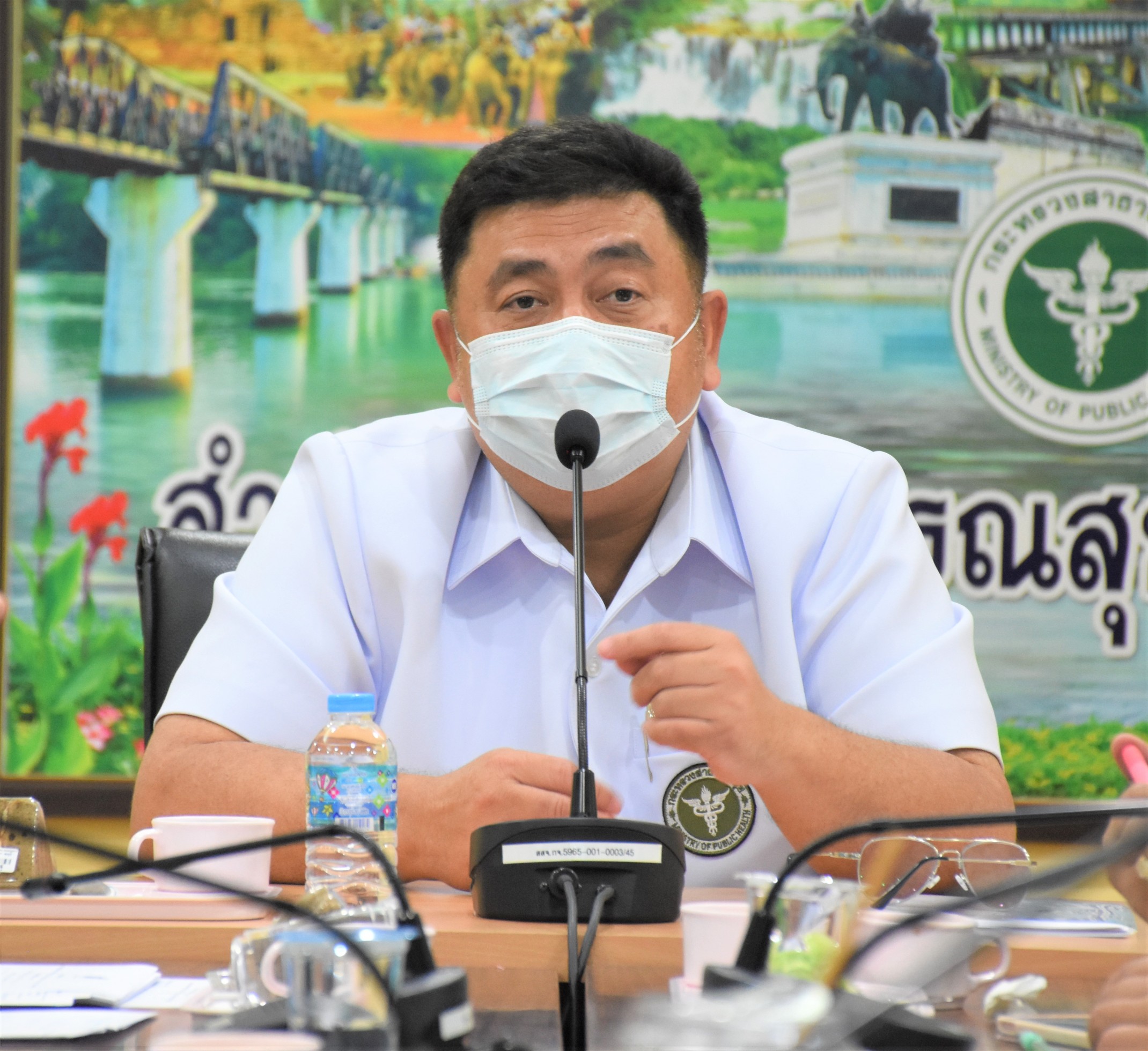 สสจ.กาญจน์ เปิดประชุมศูนย์ปฎิบัติด้านการแพทย์ฉุกเฉินและสาธารณสุขตอบโต้ภาวะฉุกเฉิน(EOC)
