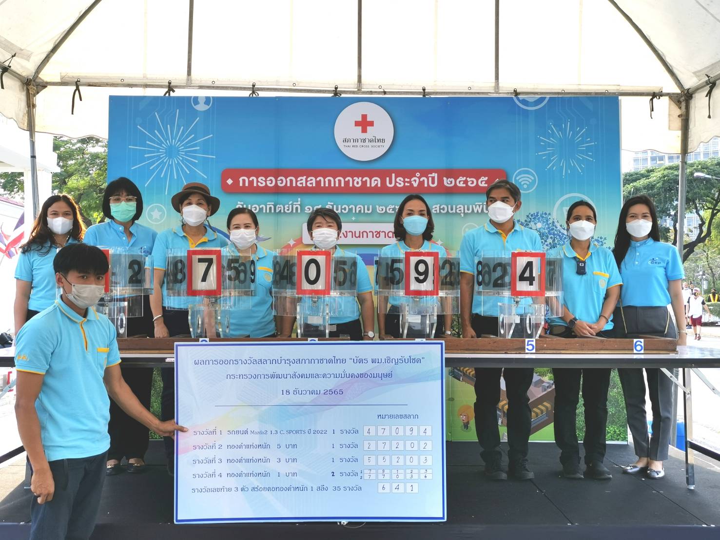 พม. ออกรางวัลสลากบำรุงสภากาชาดไทย 2565 แจกรถยนต์ – ทองคำ รวมมูลค่ากว่า 1.2 ล้านบาท 