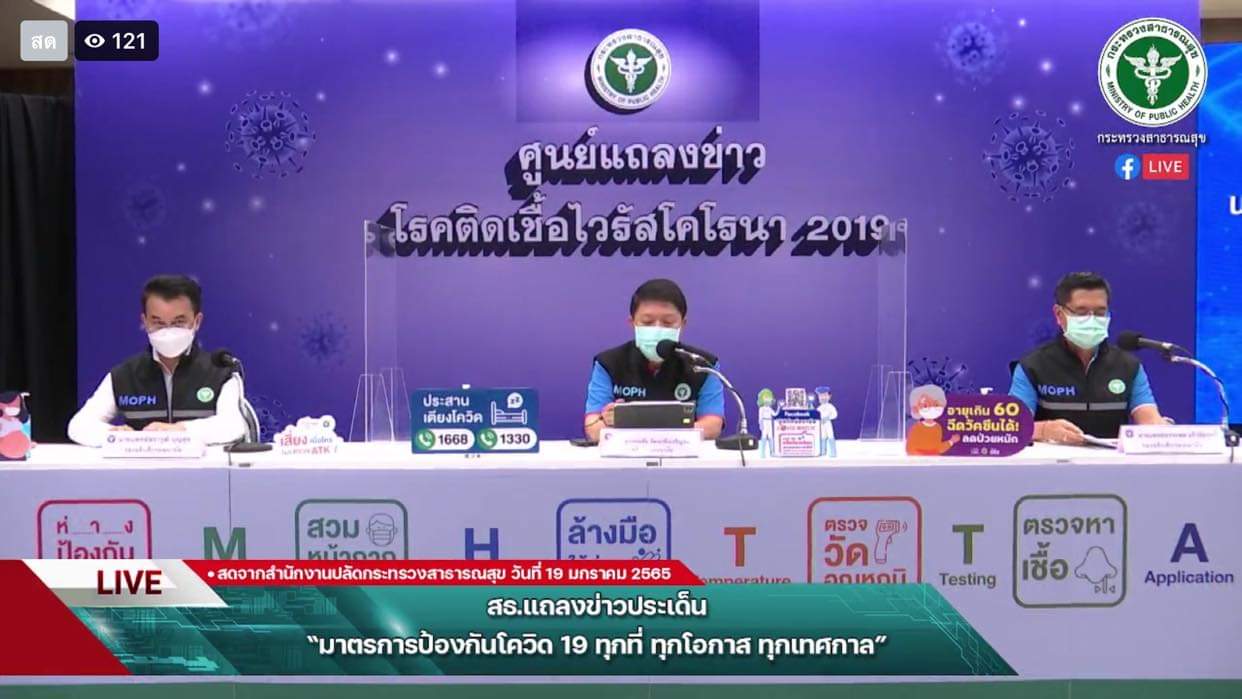 สธ.ย้ำมาตรการปลอดโควิดช่วงตรุษจีน-เปิดเรียน On Site เน้นสะอาด คัดกรองเข้ม
