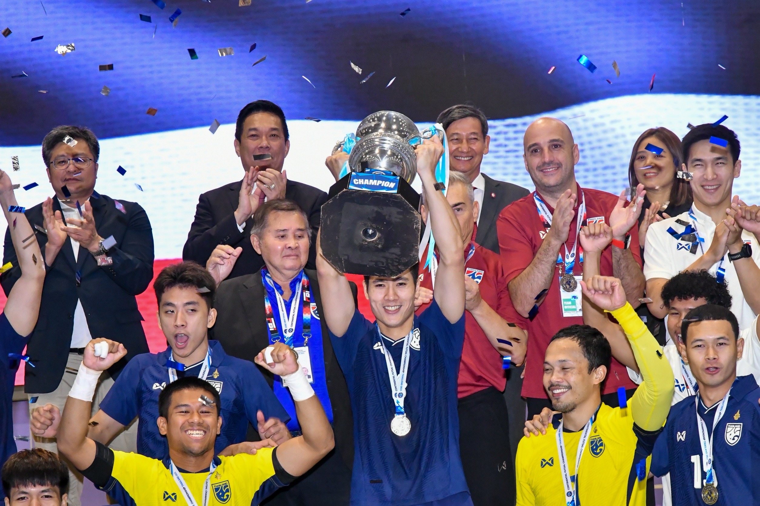 "ฟุตซอลไทย" เชือด "ซาอุดีอาระเบีย" 3-2 ป้องกันแชมป์ Continental Futsal Championship 2025 