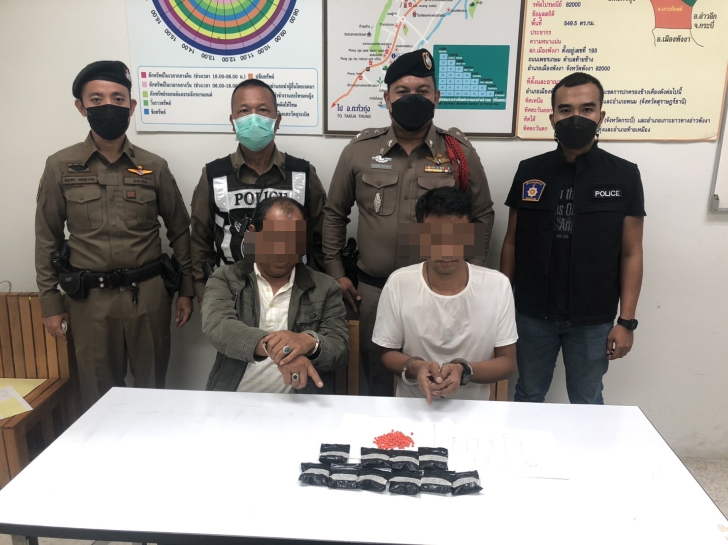 ตำรวจพังงา รวบ 2 หนุ่มซุกยาบ้าใน กกน.เกือบ 2,000 เม็ด คาด่านตรวจ 