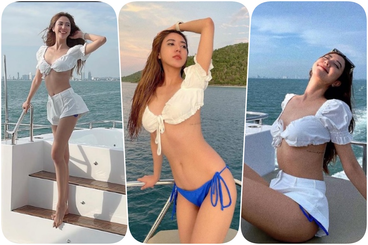 ทั้งแซ่บทั้งเซ็กซี่! "น้ำหวาน รักษ์ณภัค" โชว์เอวเอส กับเสื้อครอบสั้น