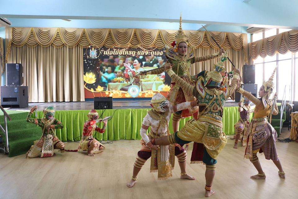 ราชบุรีสืบสานโขนไทย น้อมรำลึกพระราชปณิธานสมเด็จพระพันปีหลวง 