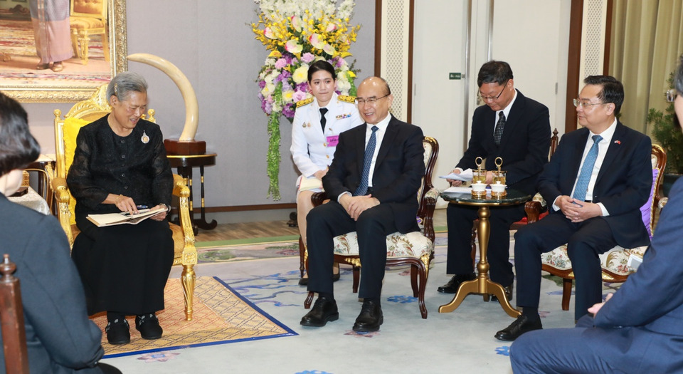 กรมสมเด็จพระเทพฯ พระราชทานพระราชวโรกาสให้ นายสวี่ ฉิน สาธารณรัฐประชาชนจีน เฝ้า ฯ