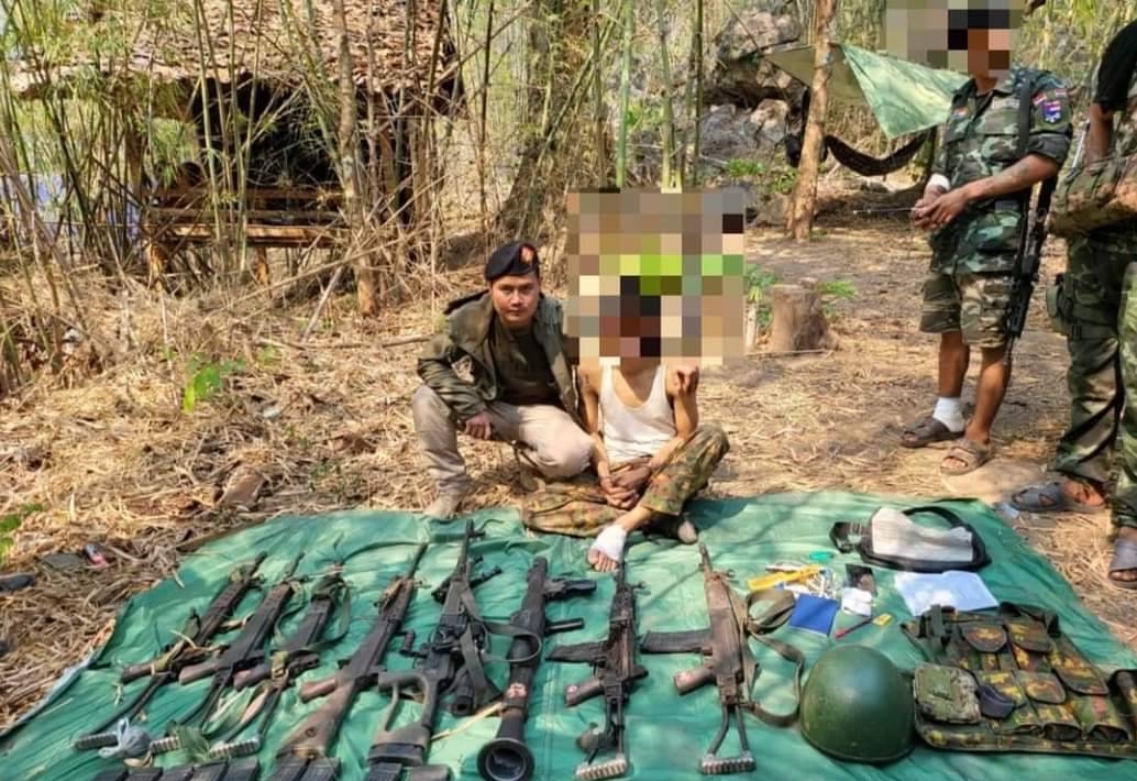 KNLA จับ "ร.อ.เมียนมา" พร้อมยึดอาวุธปืนและยุทโธปกรณ์