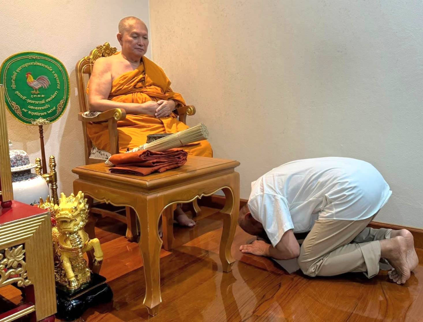 สึกแล้ว “พระมหาทิวากร” เจ้าอาวาสวัดใหญ่จอมปราสาท สมุทรสาคร