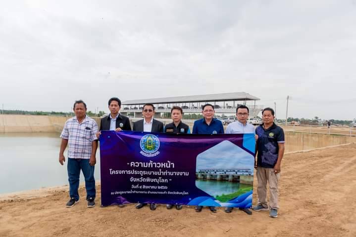 สำนักงานชลประทานที่ 3 ติดตามความก้าวหน้าโครงการประตูระบายน้ำท่านางงาม จังหวัดพิษณุโลก