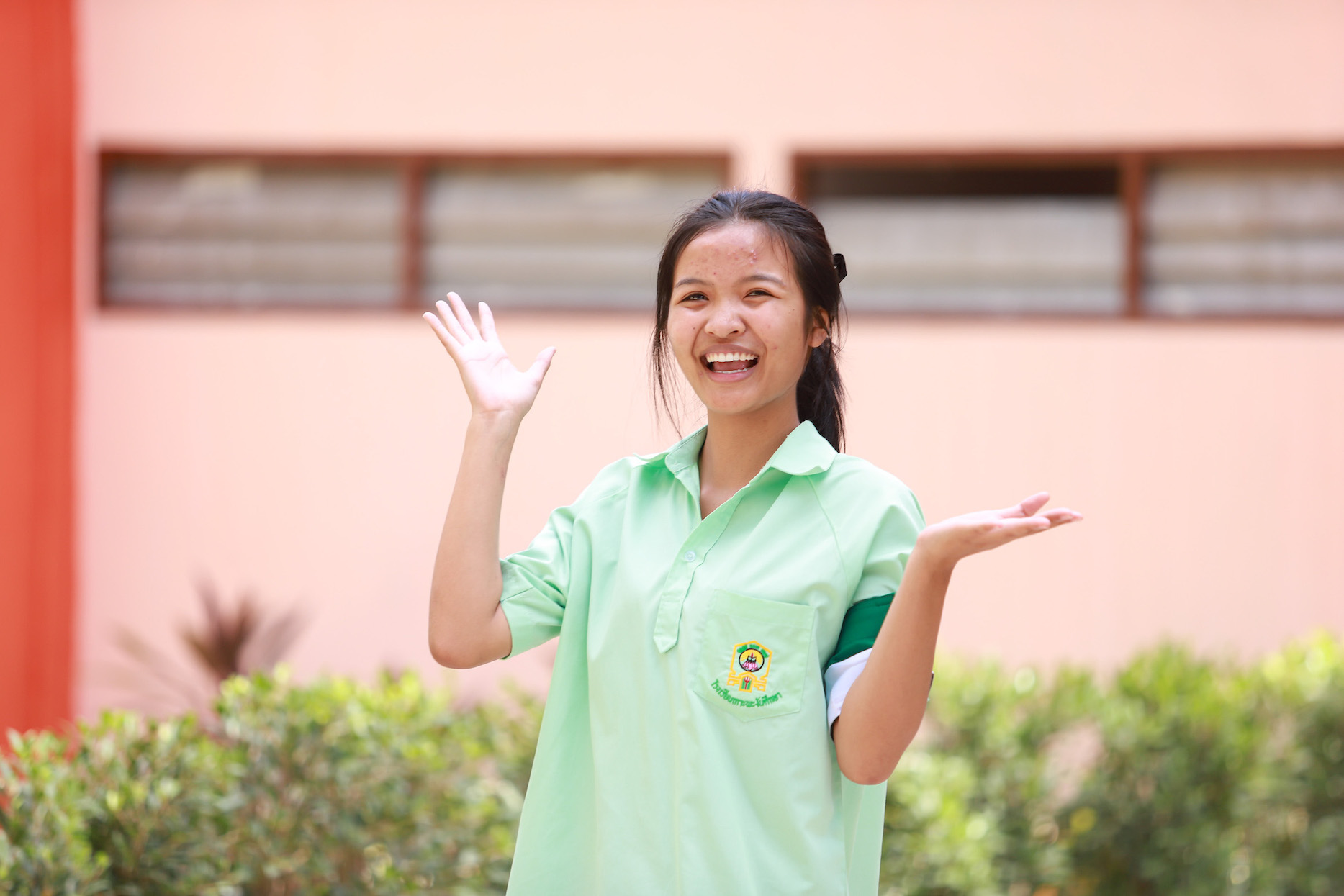 น้องแพรว-นางสาวชลลดา บัวสมุย นักเรียนชั้นมัธยมศึกษาปีที่ 6 โรงโรงเรียนเกาะพะงันศึกษา