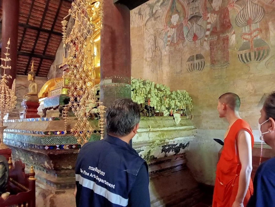 สำรวจวัดภูมินทร์-หนองบัวน่านหลังน้ำท่วมขัง