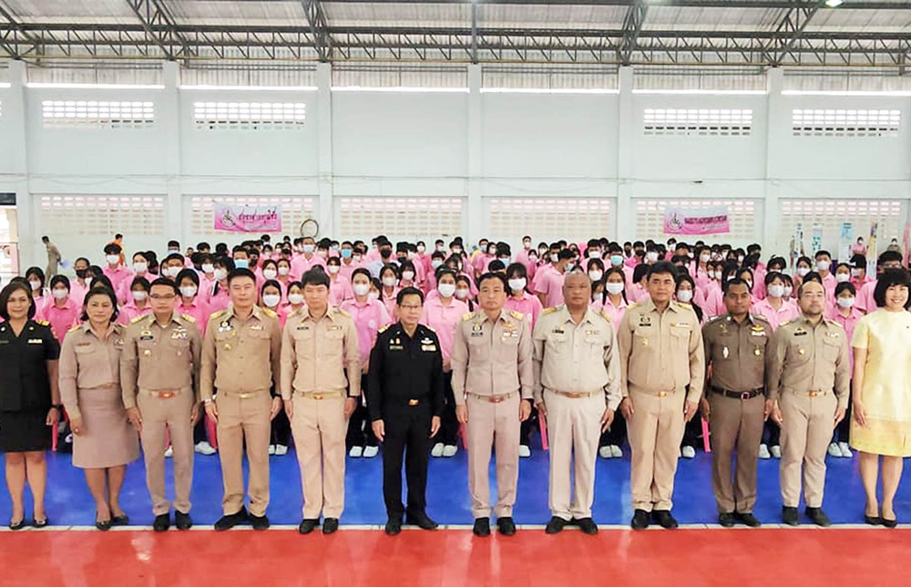 ปภ.สมุทรสาคร "รณรงค์คุมเข้มขับขี่ปลอดภัย" เพิ่มวินัยจราจร-ให้นักเรียน  