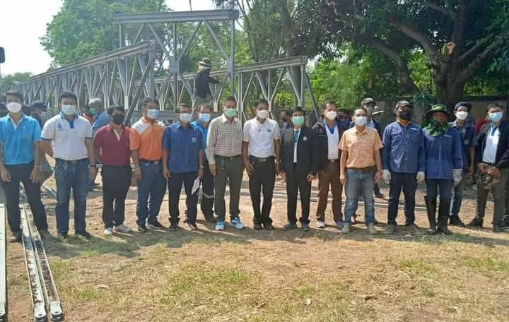 ชป.8 ร่วมโครงการฝึกอบรมภาคปฏิบัติ  การถอดประกอบสะพานเหล็กสำเร็จรูป 
