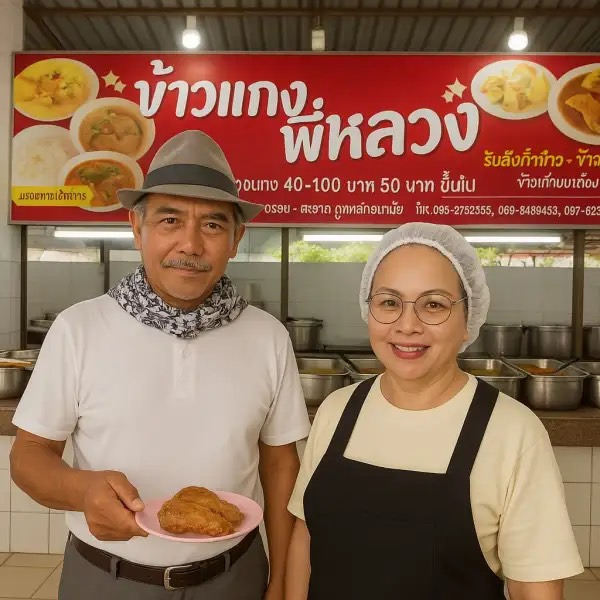 ร้านข้าวแกง “พี่หลวง” สุราษฎร์ฯ เปิดให้ประชาชนกินฟรี ถวายพระราชกุศลวันนวมินทรมหาราช