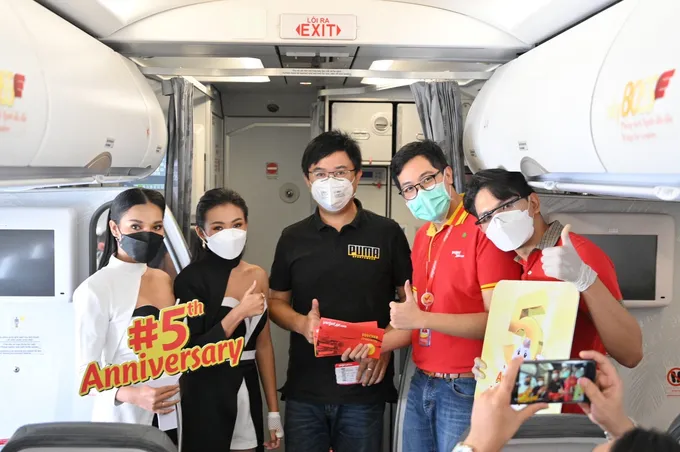 ไทยเวียตเจ็ทจัดเที่ยวบินพิเศษฉลองครบรอบ 5 ปี