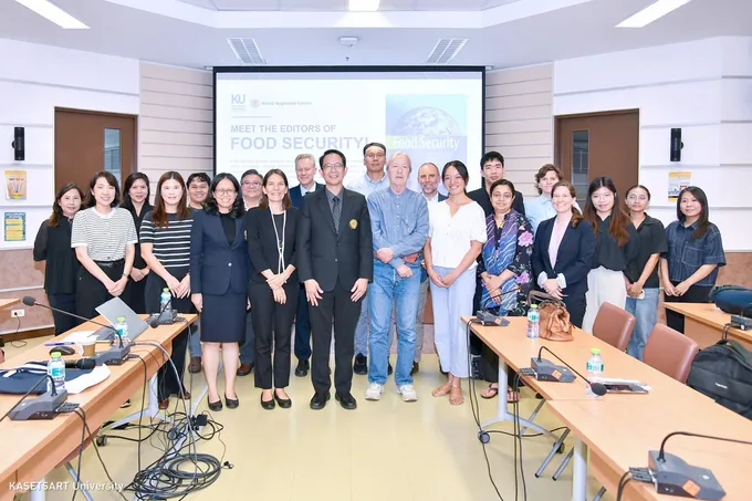 มก. เปิดเวที “Meet the Editors of Food Security” ดันงานวิจัยความมั่นคงทางอาหารสู่เวทีโลก
