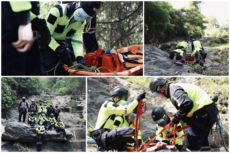ทีมเคลื่อนย้ายผู้ป่วยทางดิ่ง (Rope Rescue)วางแผน ฝึกซ้อม พร้อมรับทุกสถานการณ์