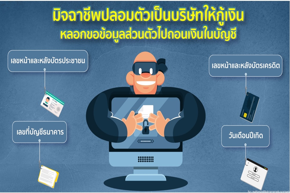 เตือน! ระวังเงินในบัญชีหาย แฉเล่ห์มิจฉาชีพปลอมตัวเป็นบริษัทให้กู้เงิน หลอกขอข้อมูลส่วนตัว